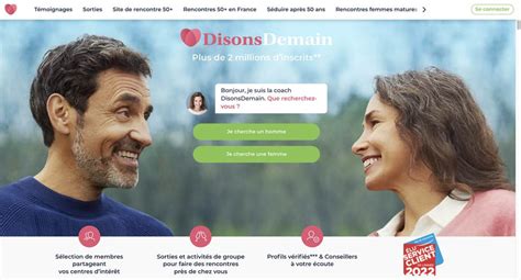 disons dmain|Site de rencontre Senior Gratuit